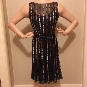 Sandra Darren black special occasion dress. Sz 8P.